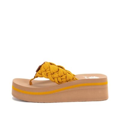 Women Yellow Box  | Karnika Platform Sandal