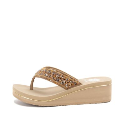 Women Yellow Box  | Srida Wedge Sandal