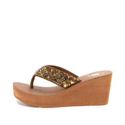 Women Yellow Box  | Whittier Wedge Sandal