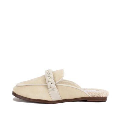 Women Yellow Box  | Bliss Shearling Flat Mule